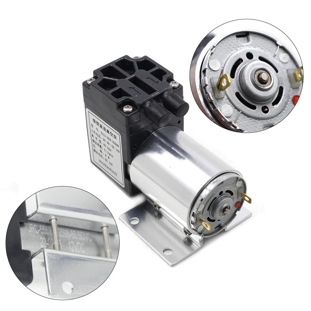 

-80kpa Mini Vacuum Pump DC 12V 24V Negative Pressure Suction Air Pump Diaphragm Pump Cupping Vacuum Pump for Industrial Products