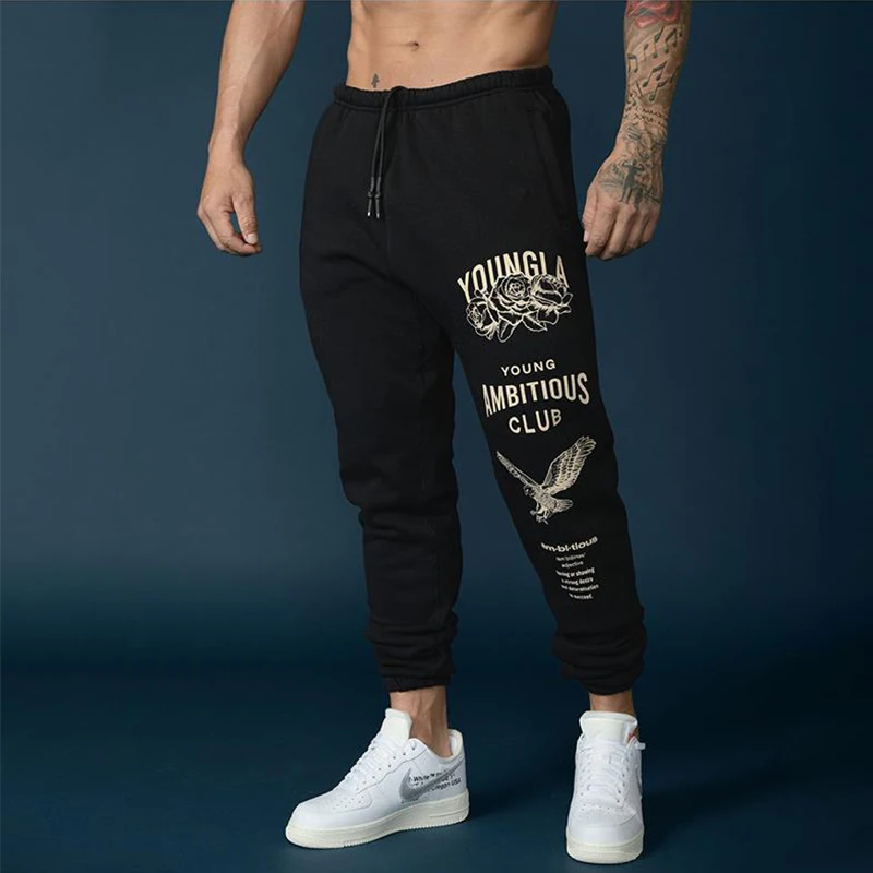 

Young Los Angeles men's sports fitness trousers men's loose casual street style outdoor sports summer sweat-absorbing trousers