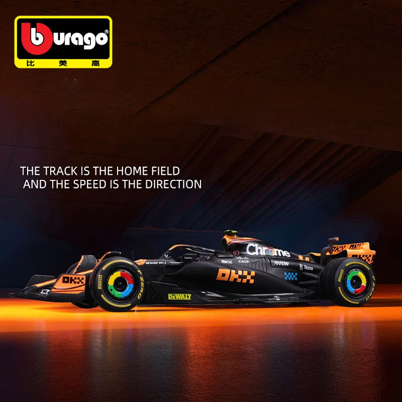Bburago 1:43 Сингапур МакЛаррен MCL60 Ландо Норрис # 4-сплавная литая модель автомобиля