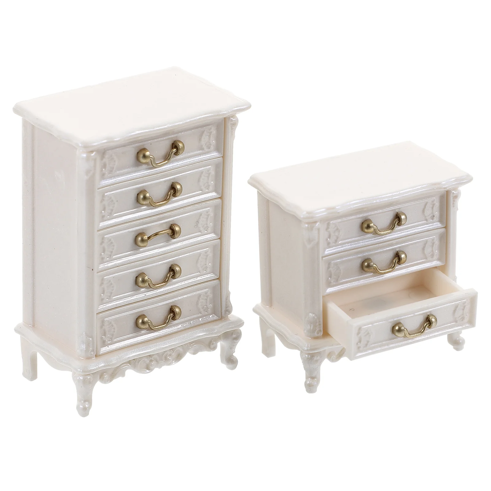 

Small Wooden Cabinet Delicate Mini Furniture Tiny Craft House Miniature Prop Lovely