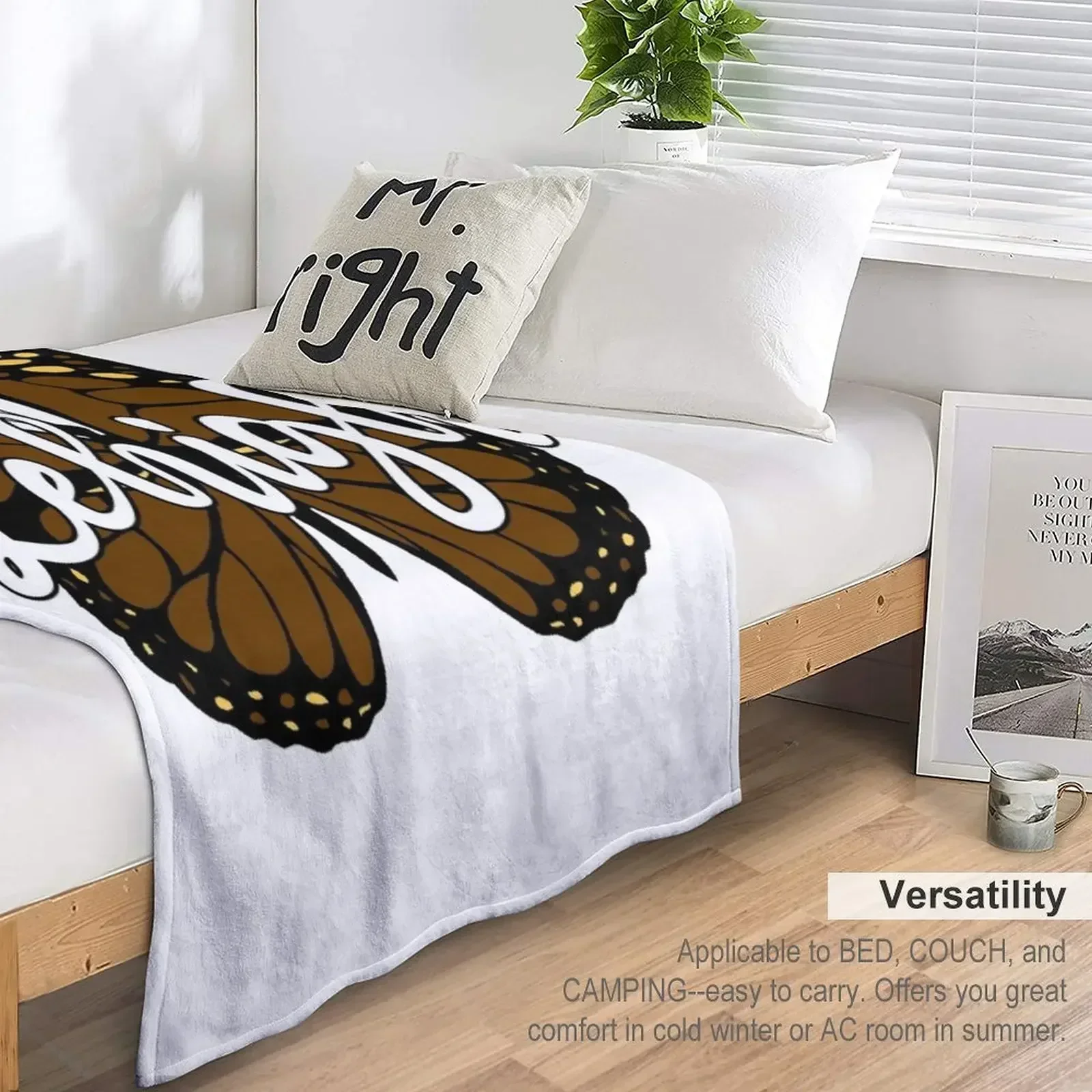 Плед Lehigh с бабочками плед для дивана на диван одеяла