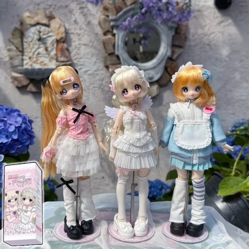 Фото Коллекционная шарнирная кукла BJD в масштабе 1/6, серия Hot Dont Touch My Bangs, в слепой коробке, кавайная аниме-фигурка, модель милого персонажа, игрушка-подарок №1