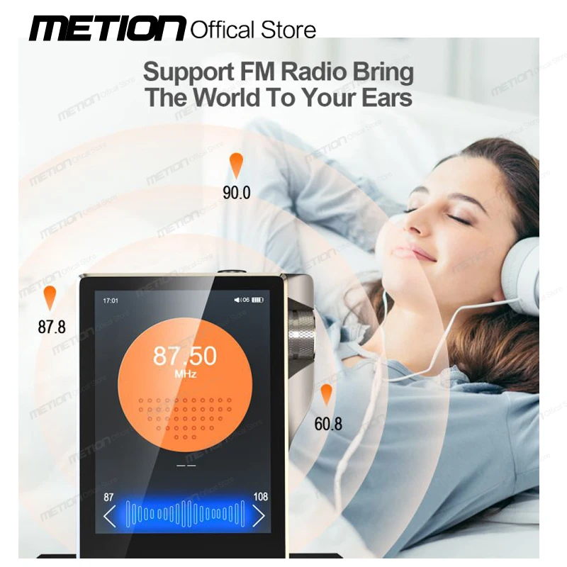 2022 HIFI DSD декодирование без потерь MP3 музыкальный плеер Bluetooth 2 4 &quotсенсорный экран
