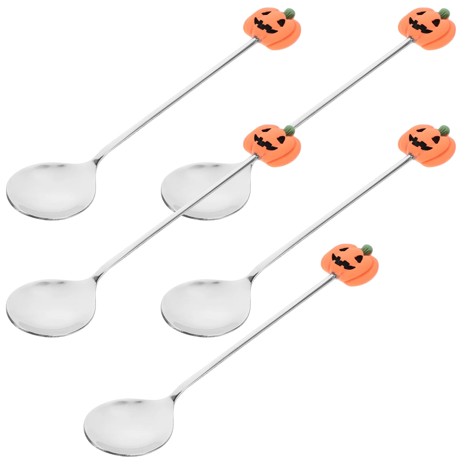 Heavy Duty Dessert Silverware Metal Cake Pumpkin Cutlery