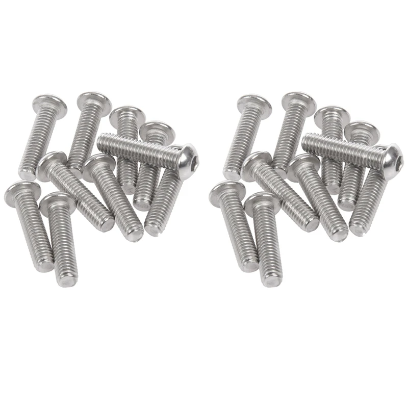 

Stainless Steel Button Head Screw, Hex Socket Bolts Type:M6 / 6Mm Bolt Size:M6 X 25Mm Your Pack Quantity:20