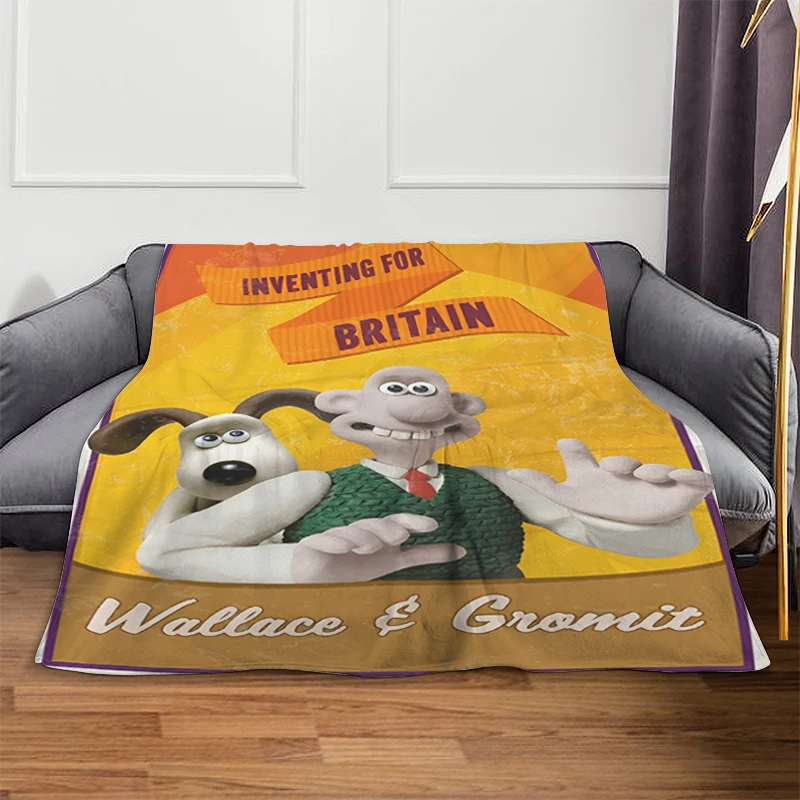 Пушистые мягкие одеяла A-Wallace Gromits фланелевое одеяло королевского размера
