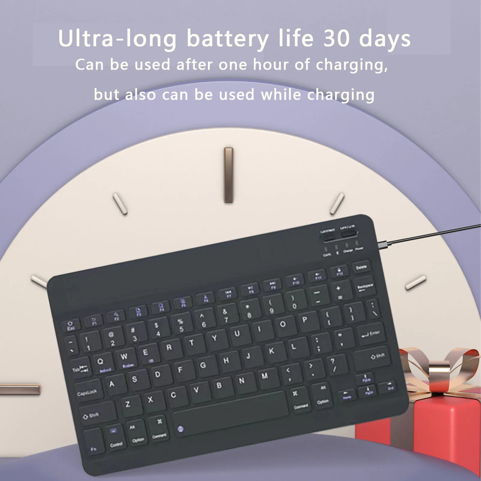 Набор беспроводных клавиатур 10 дюймов портативная тонкая клавиатура и мышь для