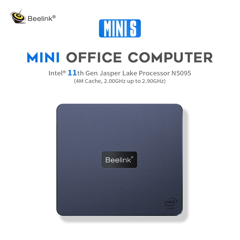 Beelink Mini S Windows 11 Intel Celeron N5095 Mini PC DDR4 8GB 128GB 16GB 256GB SSD Desktop Gaming Computer VS U59 GK MINI J4125