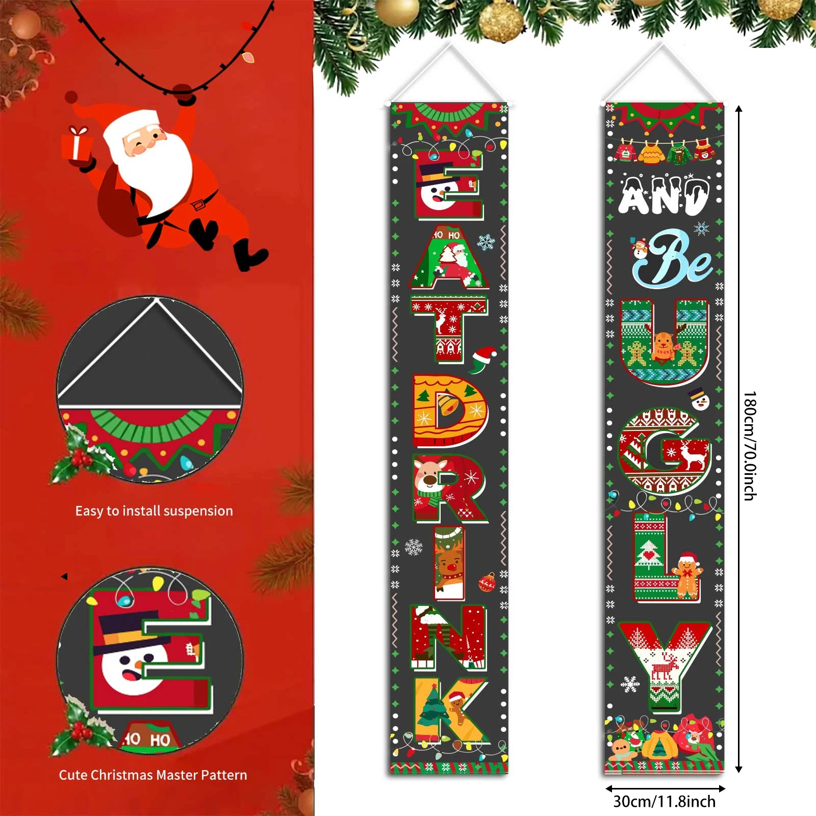 Уродливый Рождественский свитер украшения съесть напиток и быть уродливым