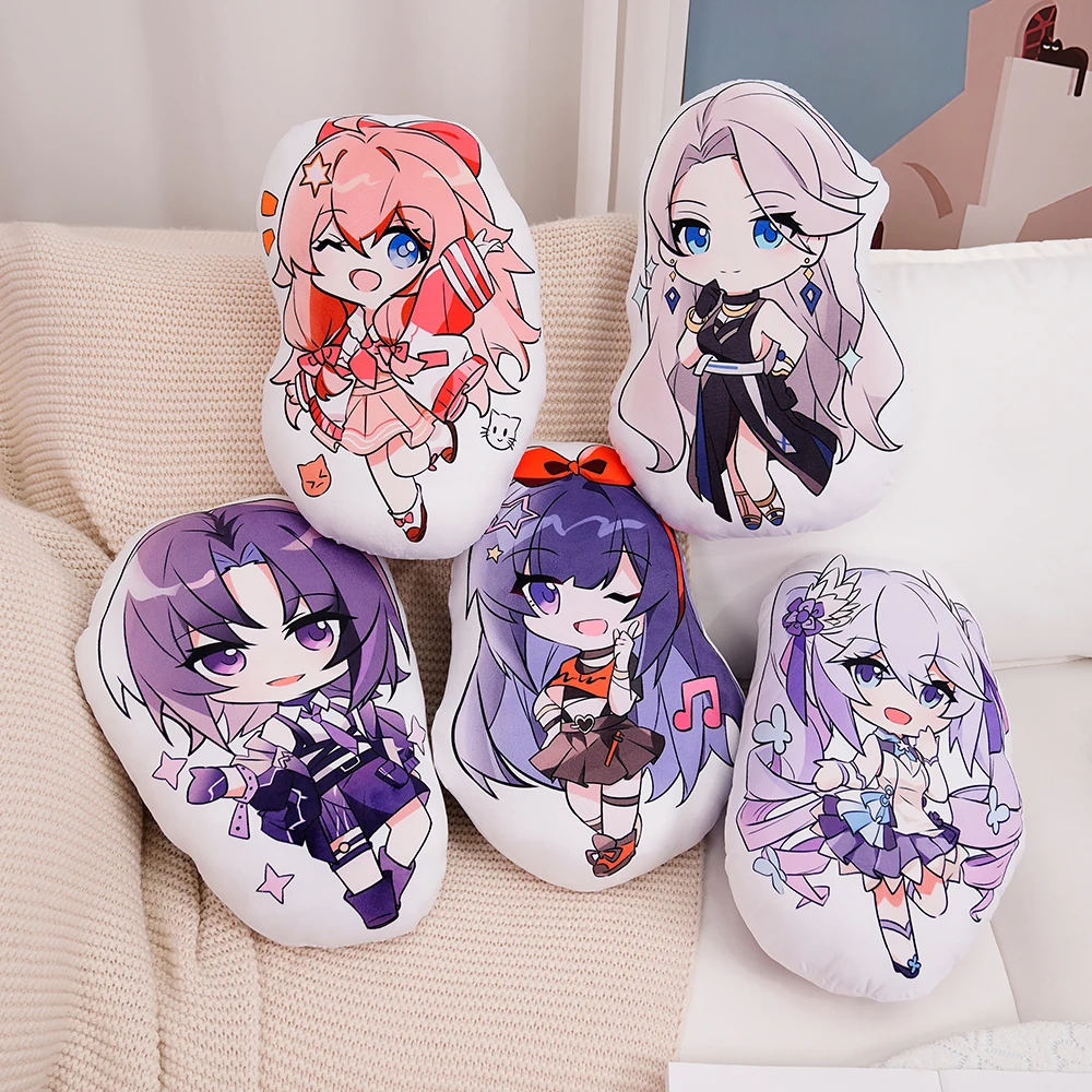 

45cm Cute A-SOUL Throw Pillow Soft Double-sided Printing Back Cushion Diana Carol Ava Plush Toy Home Decor Kawaii Hug Plushies