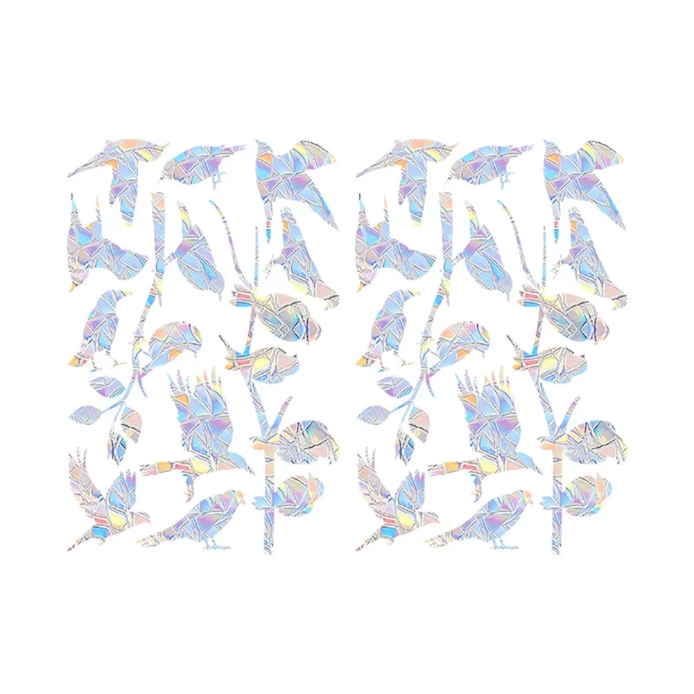 

Радужные наклейки на окно