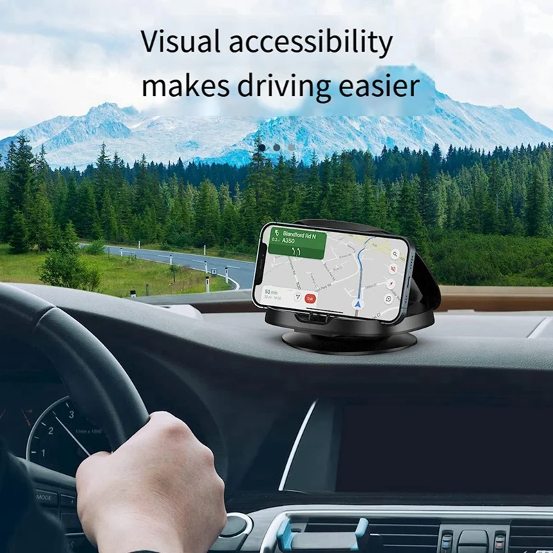 Автомобильный держатель телефона вращающийся на 360 градусов для коврик