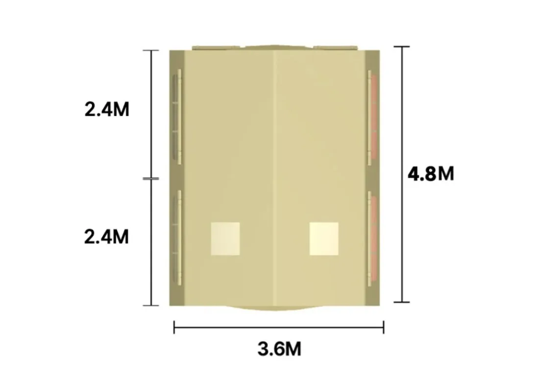 17 2-дюймовая надувная палатка большого размера с водонепроницаемой базовой