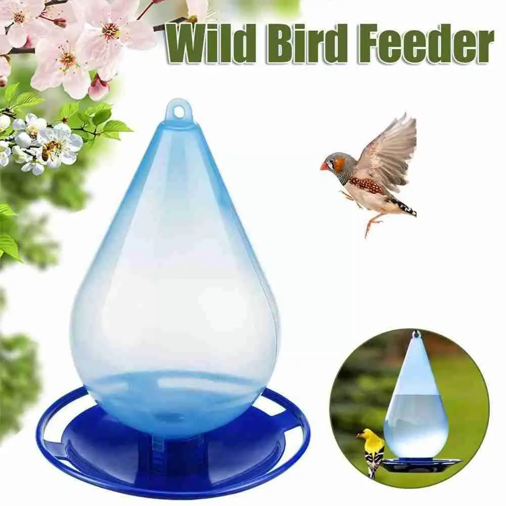 

1PC Bird Feeder Hanging Hummingbird Water Feeding Device Feeding Outdoor Drinking Container Bird Fountain Food Wild Garden W8X2