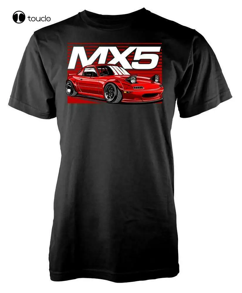 

Оригинальная футболка Mx5 с автомобилем для взрослых, футболка с индивидуальным дизайном, футболка унисекс с цифровой печатью для подростков, модная забавная новая футболка унисекс