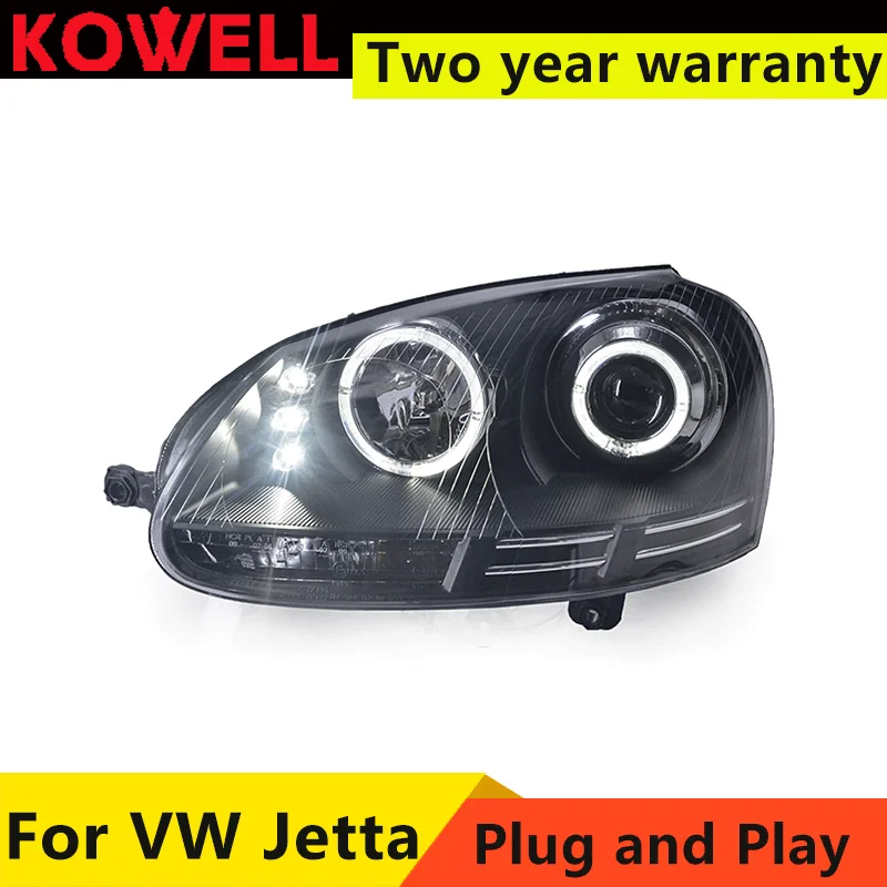 

Car Accessories for VW Jetta Headlights 2006-2010 Jetta Mk5 LED Headlight LED DRL Bi Xenon Lens High Low Beam Parking
