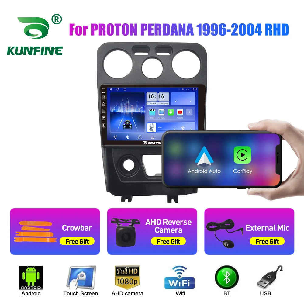 Фото Для Proton PERDANA 1996-2004 (правый руль) — 9-дюймовая Android-магнитола с GPS-навигацией и интегрированной камерой заднего вида №1