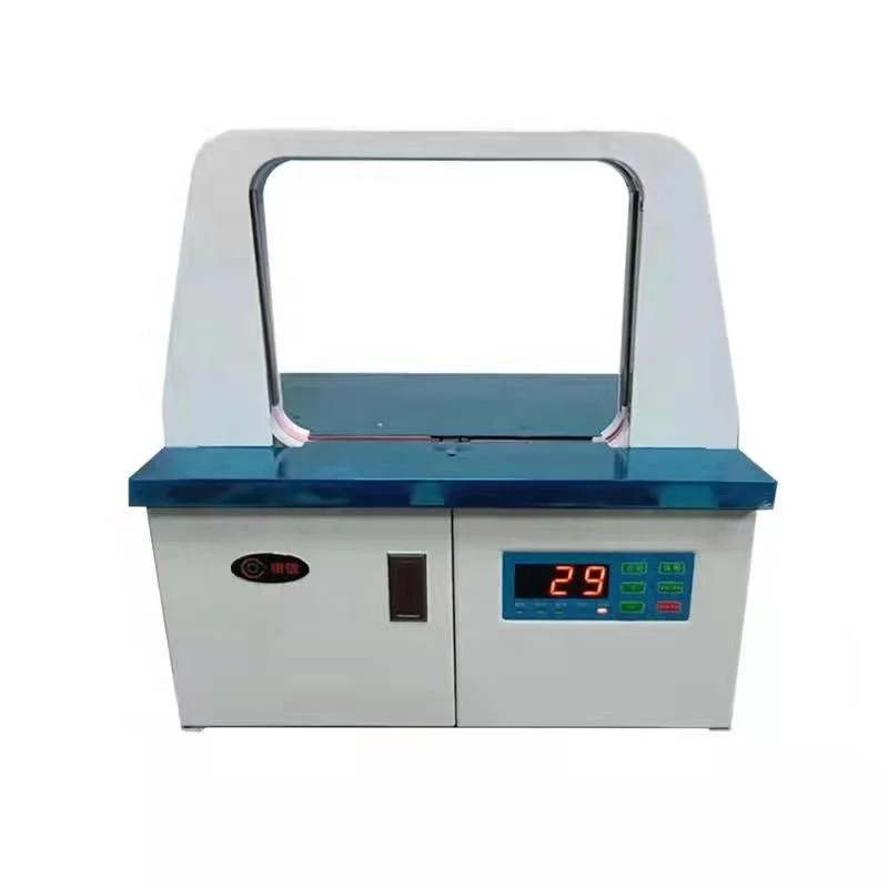 

Automatic strapping machine 12mm wide tape banding machine heat seal bundling machine