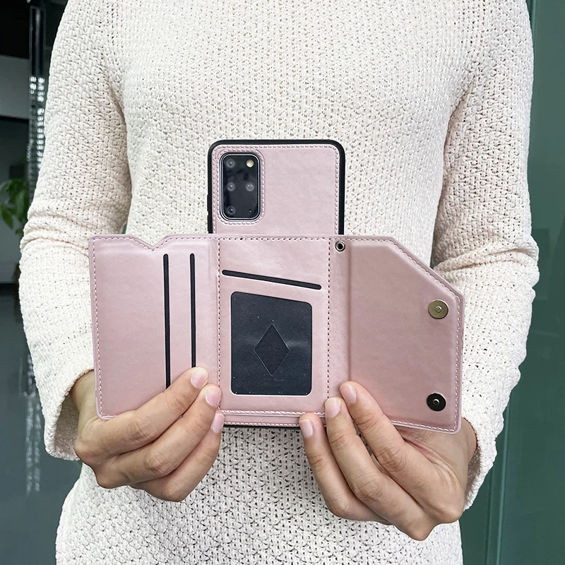 Чехол-кошелек с ремешком для Samsung S21 FE S22 S20 Note 20 10 Lite A12 52 72 21S 31 51 71 A50 70 30 M52 | Мобильные