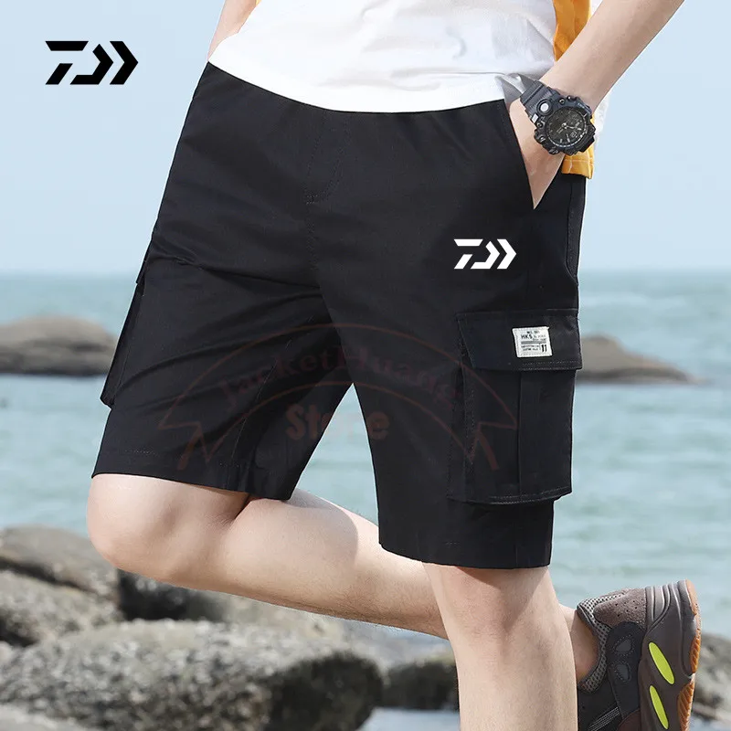 

2023 Daiwa Summer New Fishing Capris Loose Shorts Casual Fashion Sports Fishing Pants Camo Men's Outdoor