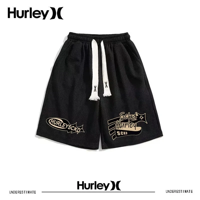 

Hurley Пляжная Одежда Мужс Waffle Sports Nickel Pants Couples Quick Drying Men's And Women's Summer Loose Everything Matching