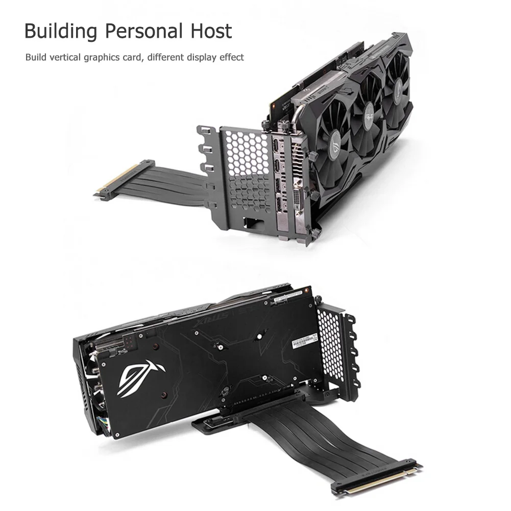 

Вертикальный кронштейн для видеокарты для RTX3060 2080 2060 GPU Mount PCI-E интерфейс 3,0 поддержка видеокарты VGA держатель Кронштейн Набор