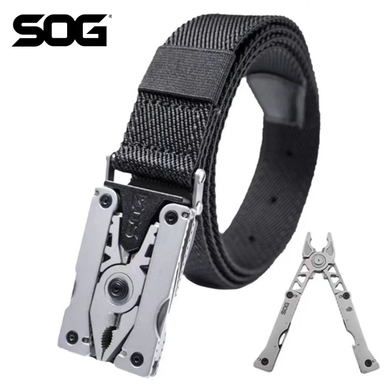 

Многофункциональные складные плоскогубцы SOG SN1001/SN1011/SN1012, тактический нейлоновый ремень, Походное кемпинговое оборудование для повседневного использования