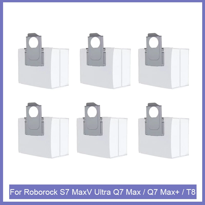 

For Xiaomi Roborock S7 MaxV Ultra Q7 Max / Q7 Max+ / T8 Robot Vacuum Spare Parts Main Side Brush Hepa Filter Mop Rag Dust Bags