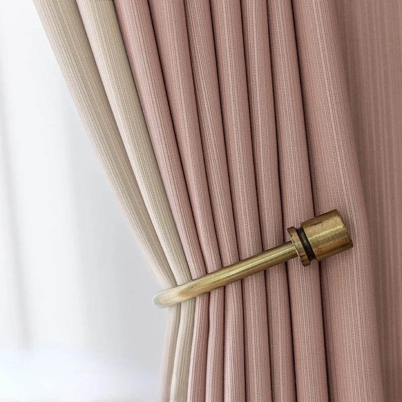 

Cream Color Curtains for Living Dining Room Bedroom Shower Curtain Bay Window Modern Light Luxury 2022 New High-end Blackout