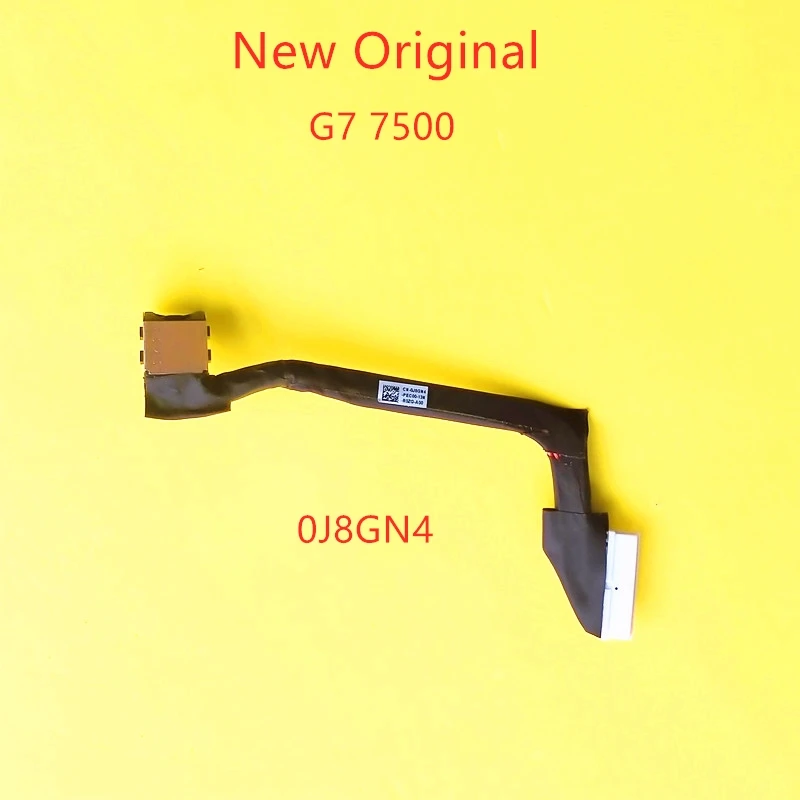 

Новая Оригинальная головка блока питания для ноутбука Dell Inspiron G7 7500, плоский кабель, шнур питания 0J8GN4