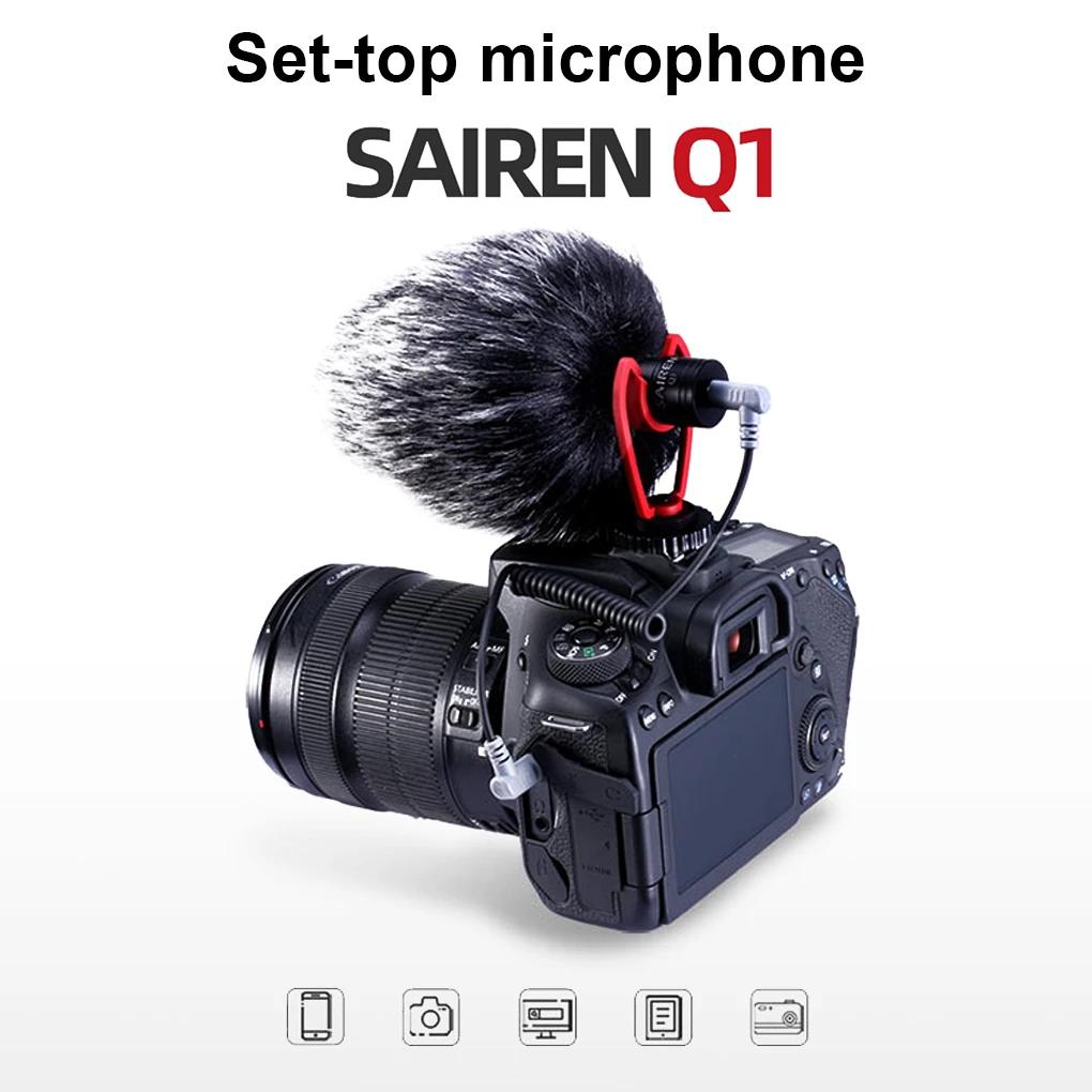 

Конденсаторный микрофон SAIREN с камерой 3 дюйма, 5 мм