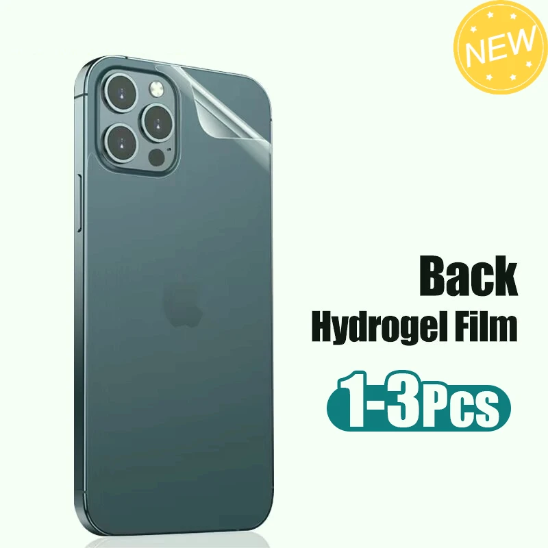 

1-3Pcs Back Hydrogel Film for iPhone 14 13 12 11 Pro Max 12 Mini Screen Protector for iPhone 14 15 Plus X XR XS MAX Soft Film