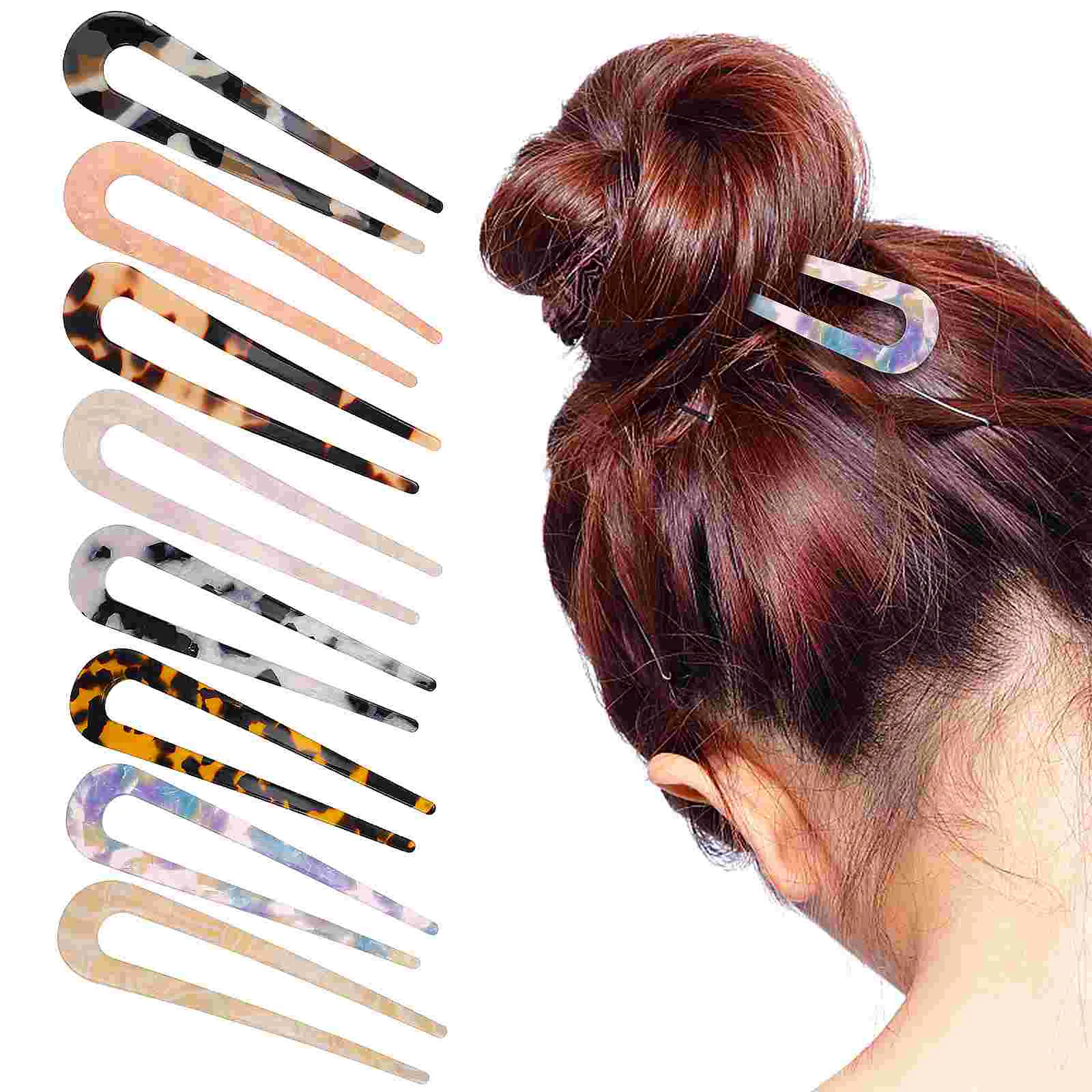 

U Shaped Hair Stick Fork Pin Sticks Bobby Pins Women Forks U-shaped Hairpin Tongs