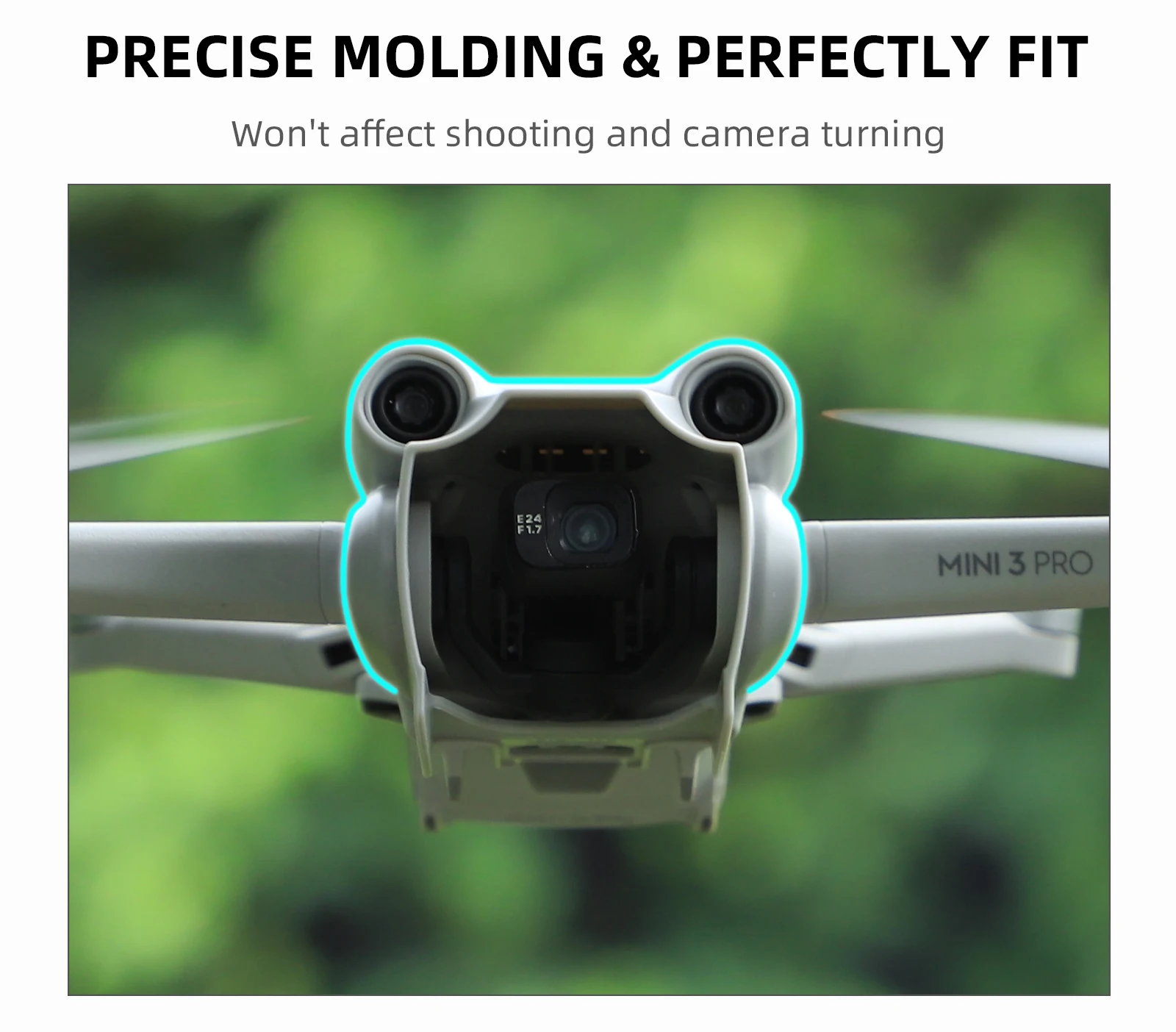 Крышка объектива для DJI Mini 3 Pro Антибликовая крышка защитная Кардана