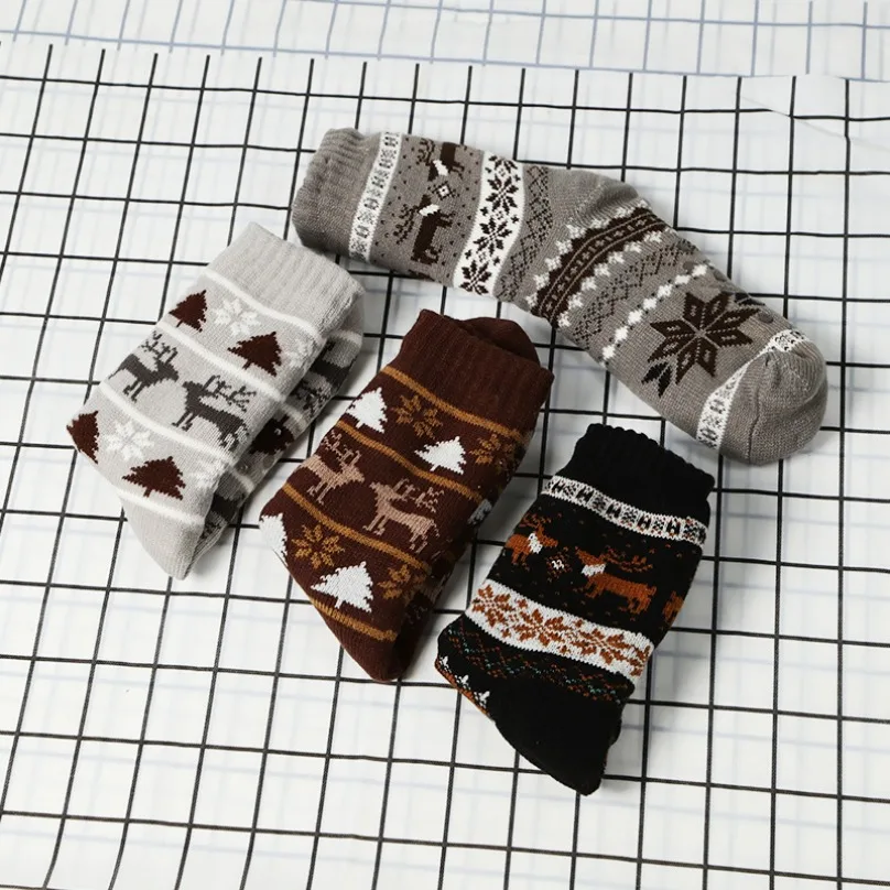 Термоноски мужские зимние теплые короткие мягкие Нескользящие напольные