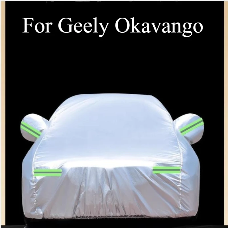 Фото Для Geely Okavango семиместный сверхмощный автомобильный чехол для солнца огнестойкий солнцезащитный козырек пыленепроницаемые аксессуары для защиты от замерзания №5