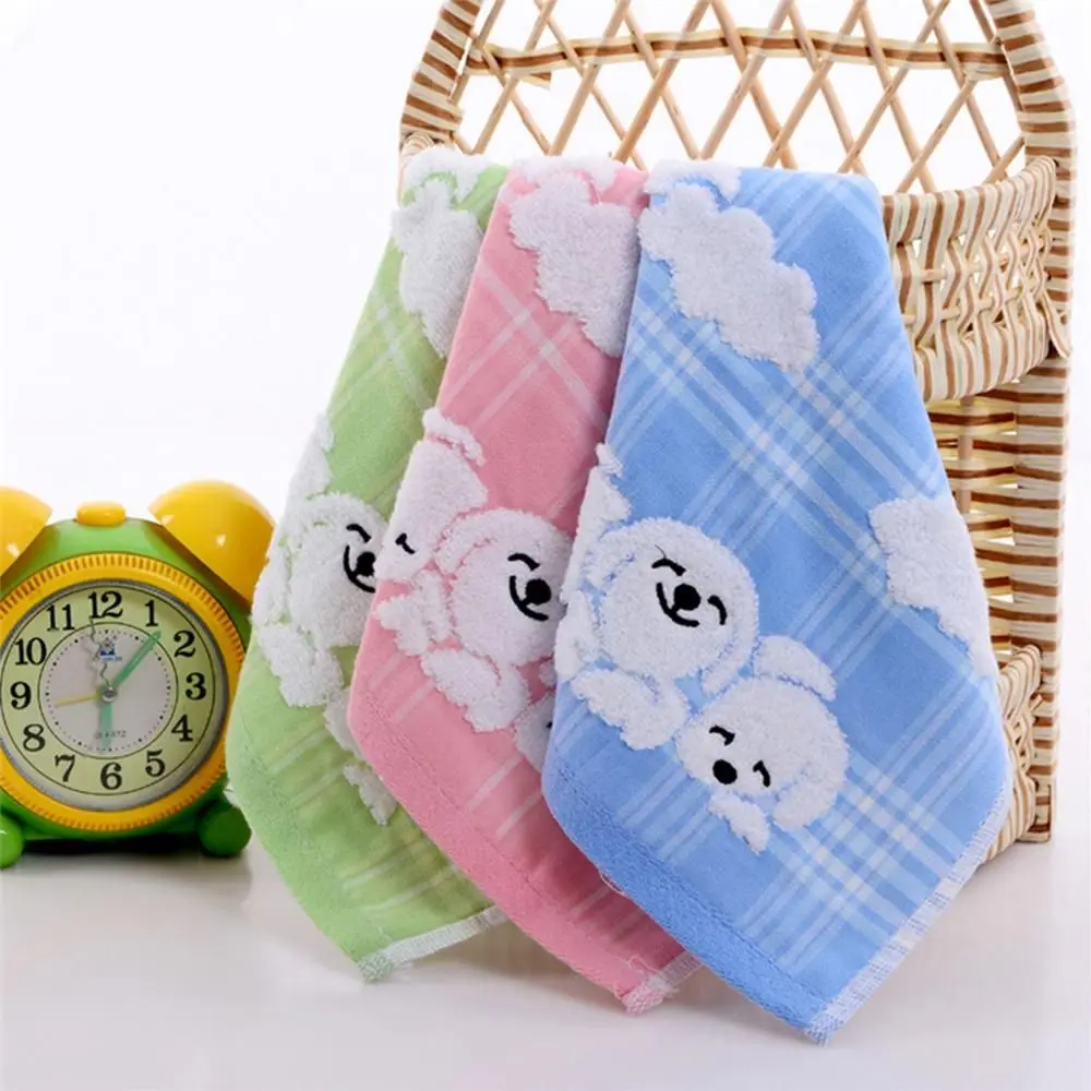 

30*30cm Cartoon Lovely Dog Infant Cotton Baby Towel Handkerchief Hand Towel