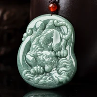 burmese jade tiger pendant natural vintage jewelry pendants necklaces jadeite carved necklace choker talismans luxury emerald