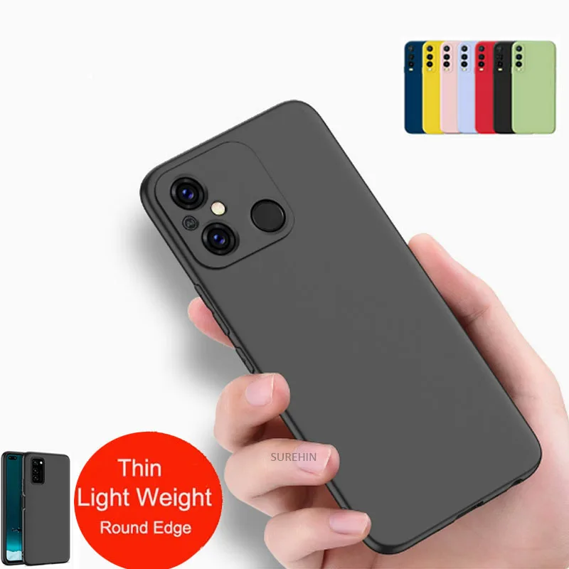 SUREHIN жидкий силиконовый чехол для Redmi 11A синий фиолетовый зеленый женский мягкий