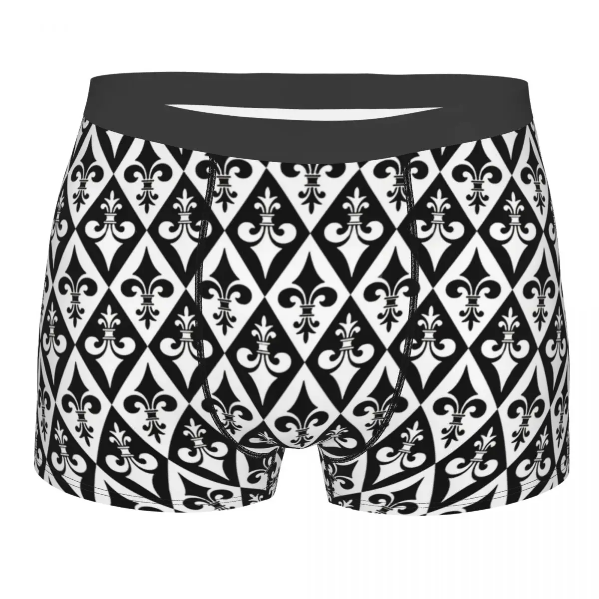 

Fleur De Lis Men Boxer Briefs Gothic Breathable Creative Underwear Top Quality Print Shorts Gift Idea