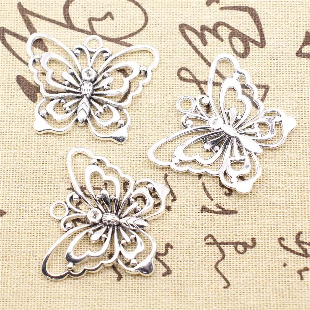 

1 шт., подвеска в виде бабочки, 39x47 мм