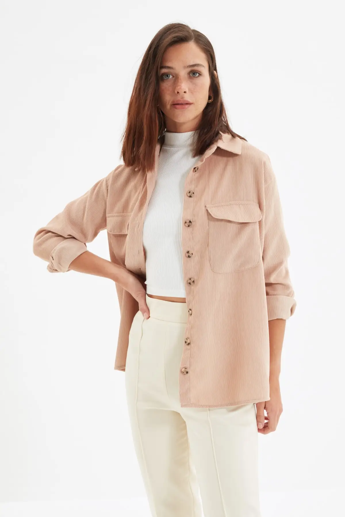 

Trendyol Double Pockets Shirt TWOAW22GO0562