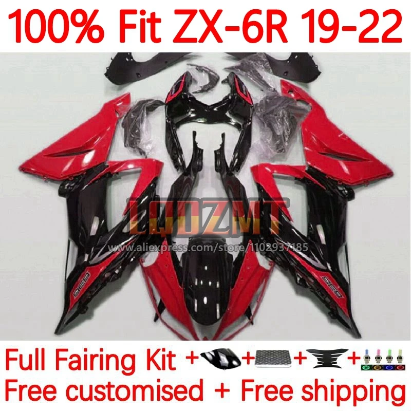 

Injection Frame For KAWASAKI NINJA Red black ZX-6R ZX636 ZX 6R 636 ZX6R 2019 2020 2021 2022 ZX-636 19 20 21 22 Fairing 59No.111