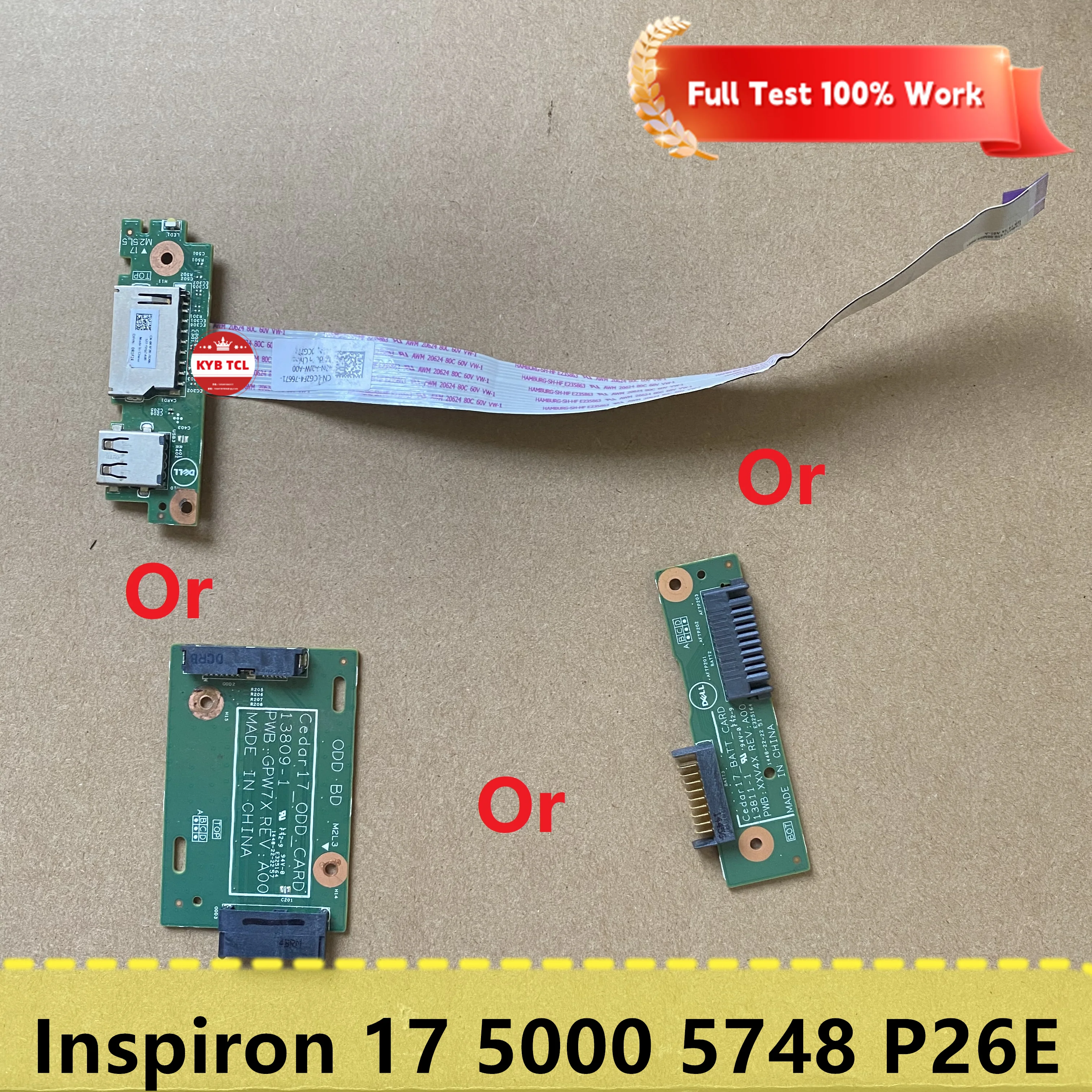 Платы для чтения карт памяти GPW7X Dell Inspiron 17 5000 5748 P26E