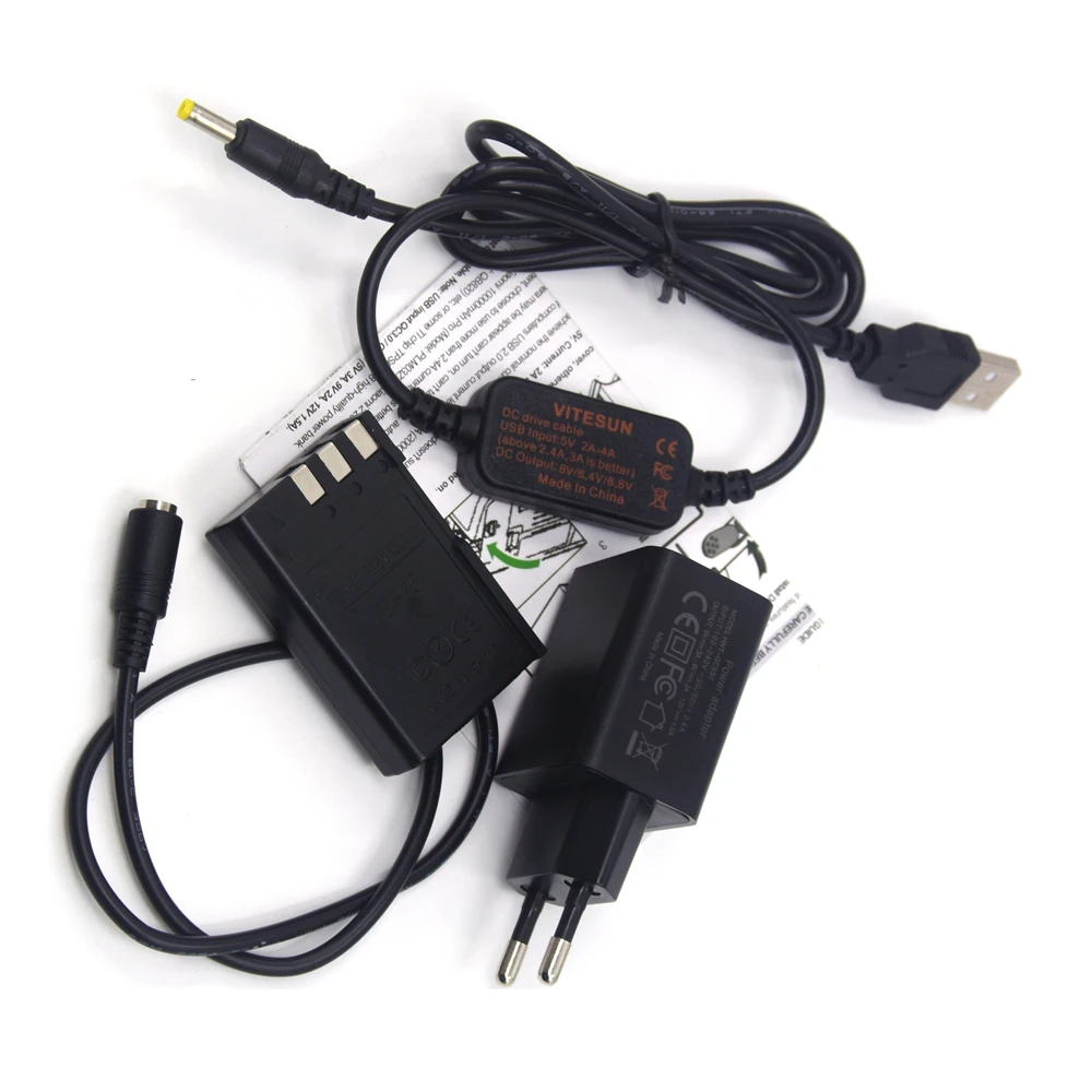 

Camera Power Bank Supply USB Cable EH5A+EP-5 EP5 EN-EL9 ENEL9 Dummy Battery DC Grip+Adapter for Nikon D40 D40X D60 D3000 D5000