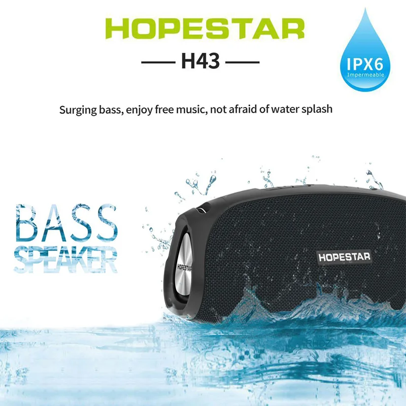 Портативная беспроводная Bluetooth Колонка HOPESTAR-H43 20 Вт уличная Водонепроницаемая IPX6