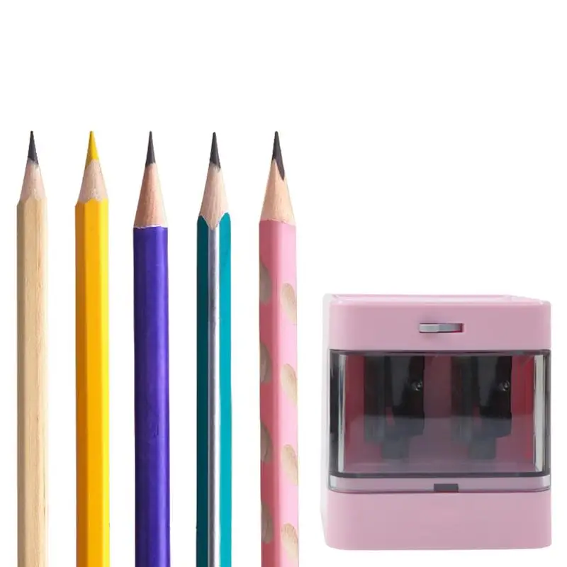 

Electric Pencil Sharpener USB and Battery Operated Electric Sharpener Auto Stop Powerful Stall-Free Motor for School Home Office