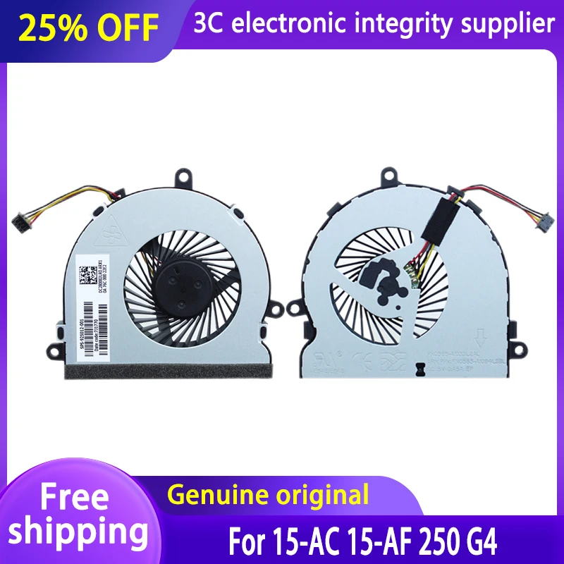 

New Original Notebook Fan For HP 15-AC 15-AF 250 G4 Series Laptop Cooler CPU Cooling Fan TPN-C125 C126