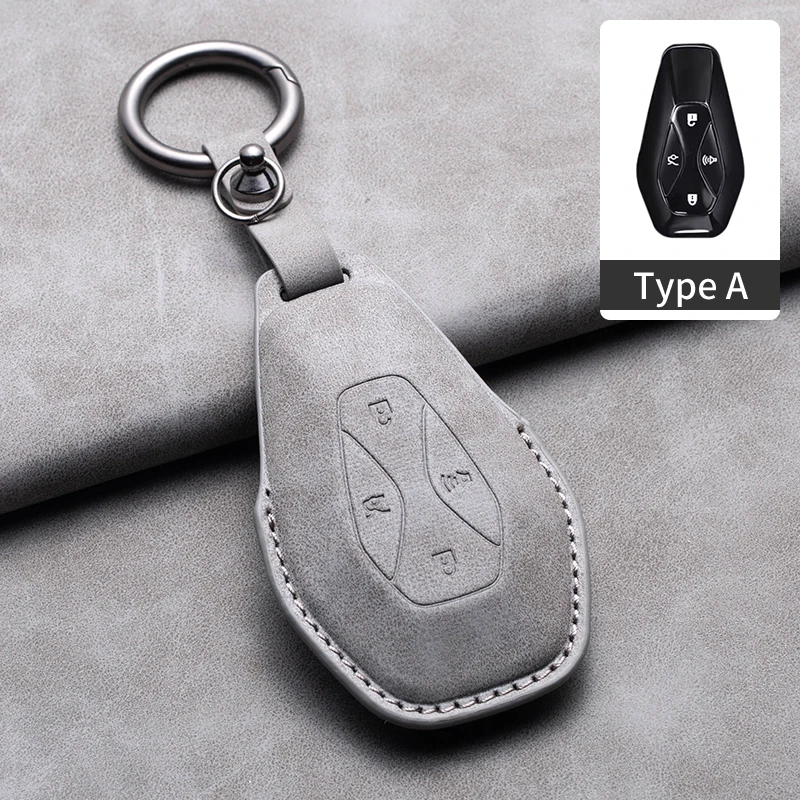 

3D замшевый кожаный чехол для дистанционного ключа автомобиля для ARCFOX Alpha S Alpha T αS αT GT ECF ARCFOX-7 кожаный чехол для ключа аксессуар