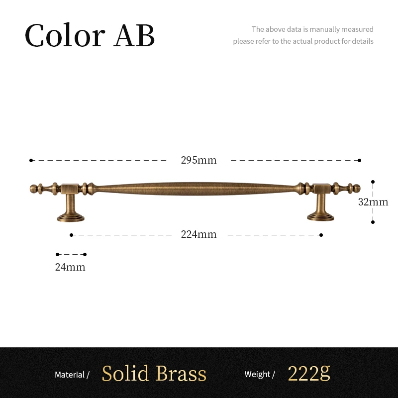

Сантая Ручки для шкафов из матовой латуни